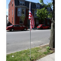 10' Silver Aluminum Display Pole